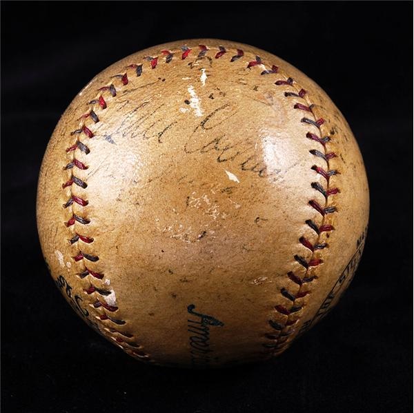 Baseball Autographs - Ty Cobb and Eddie Collins Signed Baseball