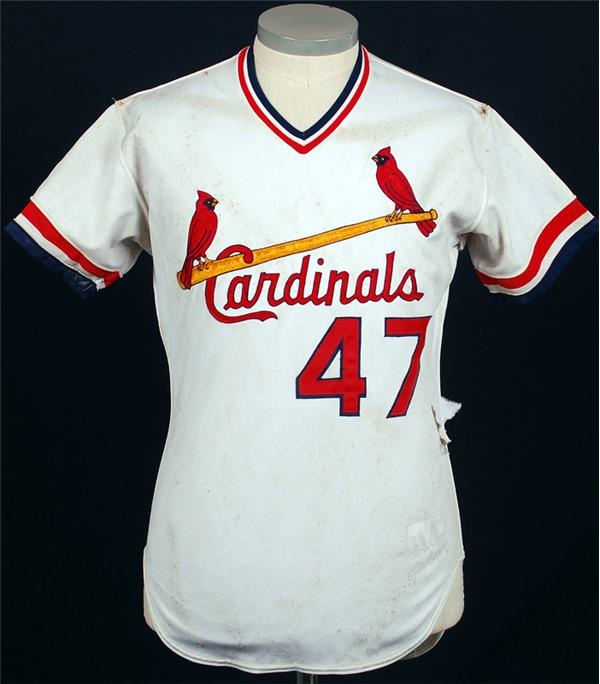 Baseball Equipment - 1985 Joaquin Andujar Cardinals Game Used Jersey Worn in World Series