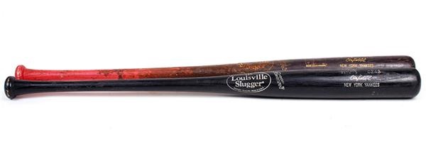 Baseball Equipment - Chuck Knoblach NY Yankees Game Used Baseball Bats (2)