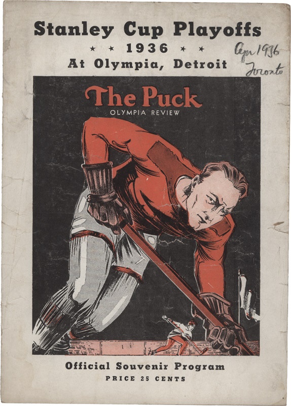 - 1936 Toronto Maple Leafs vs. Detroit Red Wings Stanley Cup Finals Program