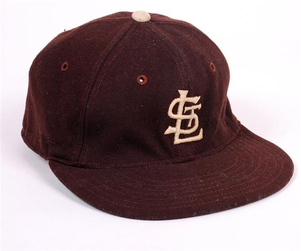 Baseball Equipment - 1940's-50's St Louis Browns Game Used Baseball Cap