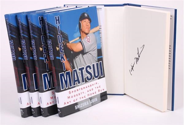 Hideki Matsui Signed Baseball Biography Hardcover Books (5)