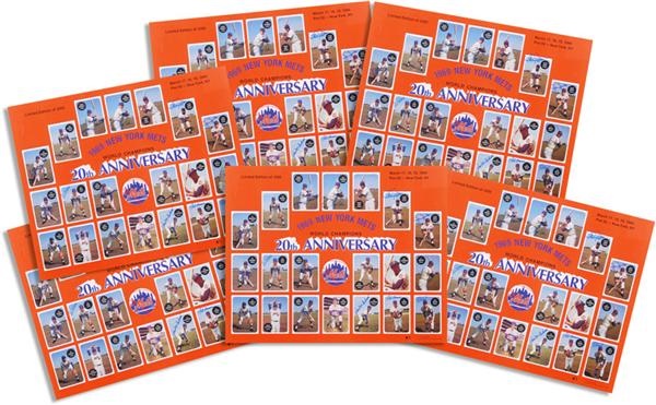 Baseball Autographs - 1969 New York Mets Team Signed Anniversary Posters (10)