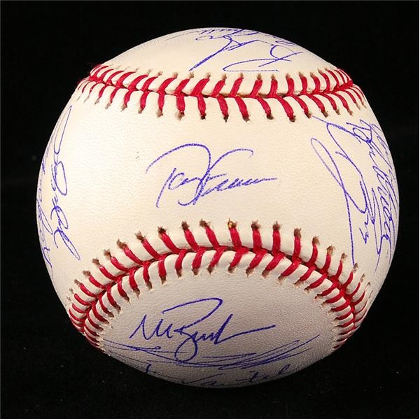 Baseball Autographs - 2004 Boston Red Sox Team Signed World Champions Baseball