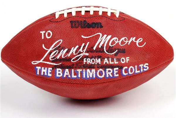 - Lenny Moore Baltimore Colts Presentation Football