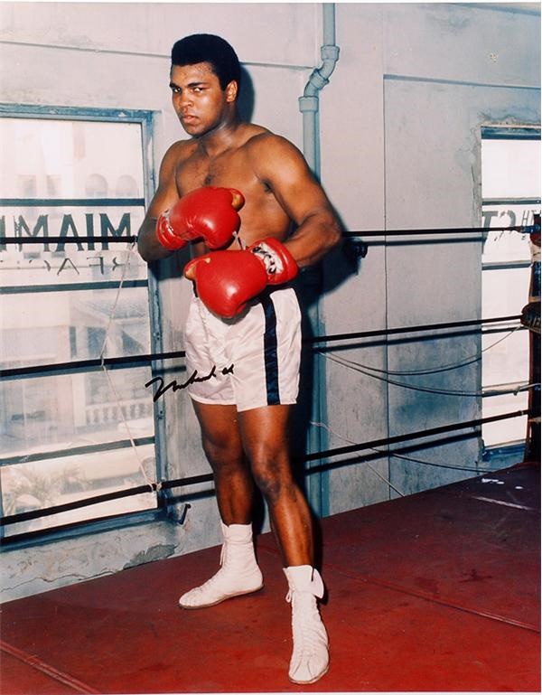 Muhammad Ali & Boxing - Muhammad Ali Signed 16 x 20'' Photograph
