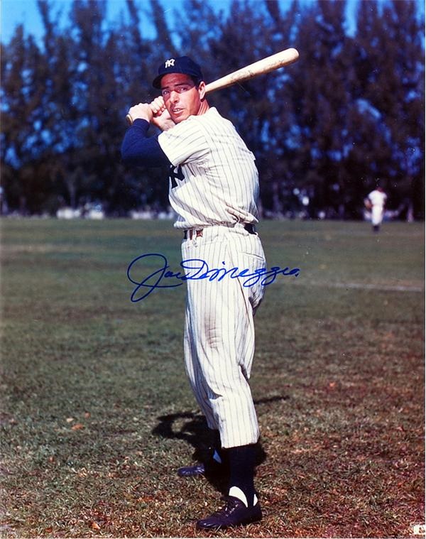 Baseball Autographs - Joe DiMaggio Signed Photos (3)