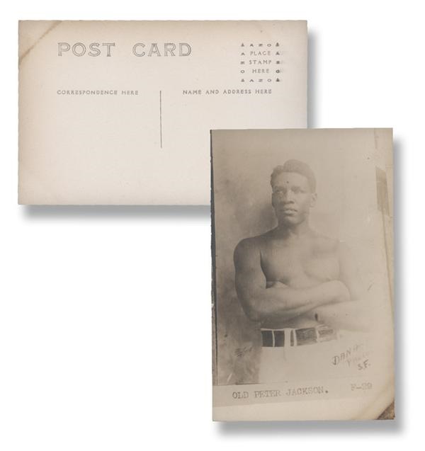 Muhammad Ali & Boxing - Rare Peter Jackson Real Photo Postcard by Dana