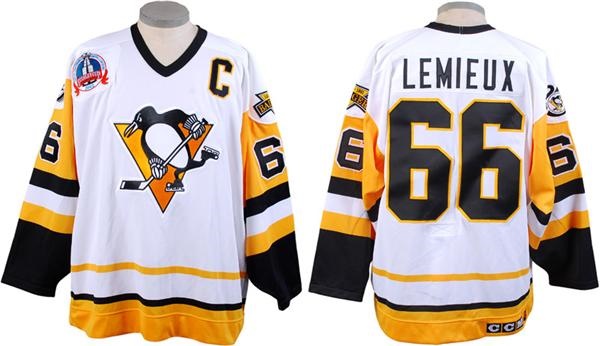 - 1991-92 Mario Lemieux Pittsburgh Penguins Stanley Cup Finals Game Issued Jersey
