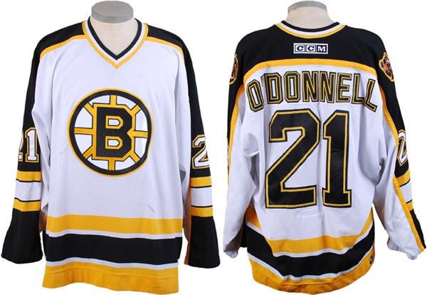 - 2001-02 Sean O'Donnell Boston Bruins Game Worn Jersey