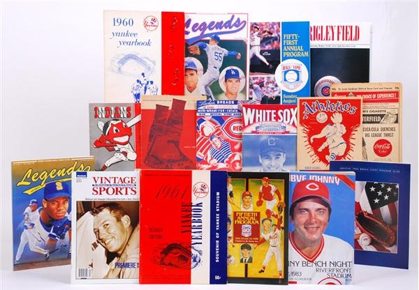- Baseball Publication Collection with Yearbooks and Programs (110)