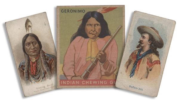 - Pre-War Western Trading Cards with Sitting Bull, Buffalo Bill and Geronimo