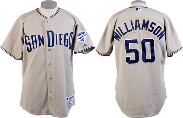 2006 Scott Williamson San Diego Padres Game Used Alternate Jersey
