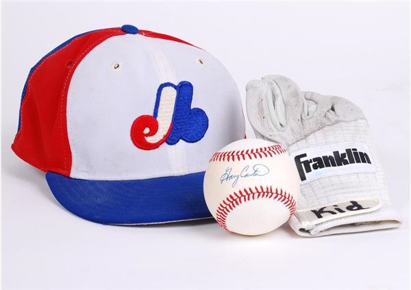 Baseball Equipment - Gary Carter Game Used and Signed Collection (3)