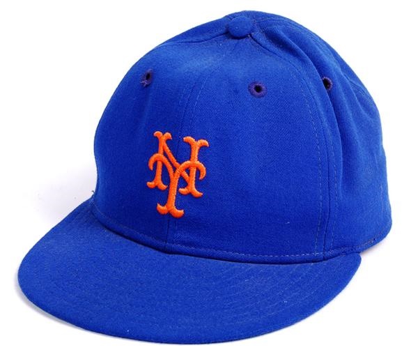 Baseball Equipment - Darryl Strawberry NY Mets Game Used Hat