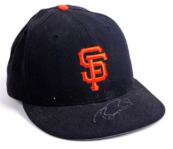 Baseball Equipment - Barry Bonds SF Giants Game Used Hat