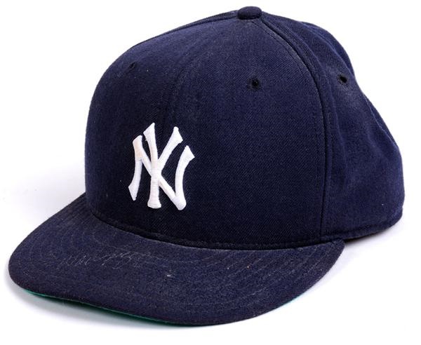 Baseball Equipment - Wade Boggs Yankees Game Used Hat