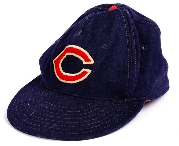 Baseball Equipment - Cleveland Indians Game Used Hat (1950's)