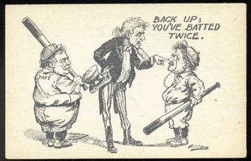 - 1912 Taft vs. Roosevelt Baseball Postcard