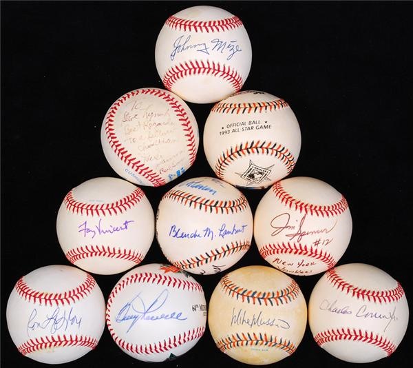 - Collection of Single Signed, Multi-Signed and Special Baseballs