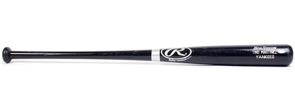 Baseball Equipment - Tino Martinez Yankees Game Used Bat (Steiner)