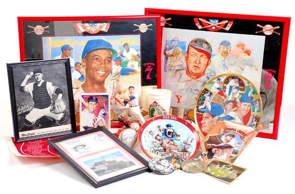 - Boston Baseball Memorabilia "Balance of Collection" Lot (50+)