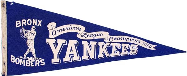- 1950 New York Yankees AL Champions Pennant