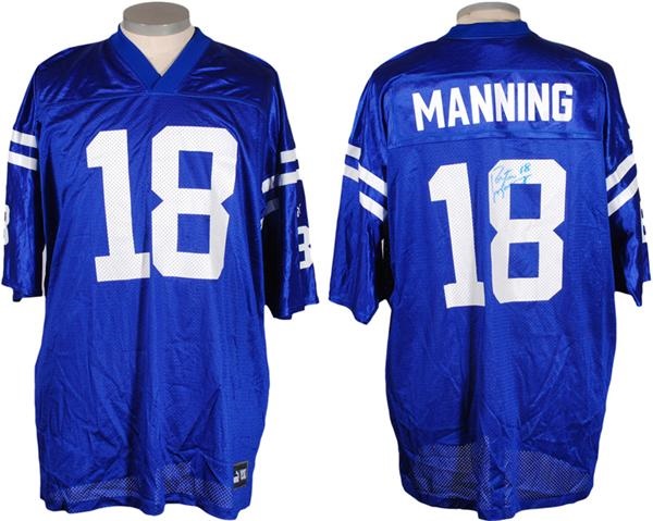 - Peyton Manning Signed Colts Jersey with Team LOA