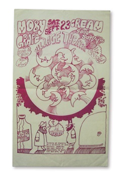 - 1967 Cream Concert Poster (8.5x14")