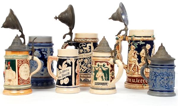 - Old German Beer Stein Collection (7)