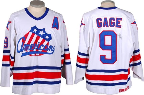 - Circa 1988-89 Jody Gage Rochester Americans AHL Game Worn Jersey