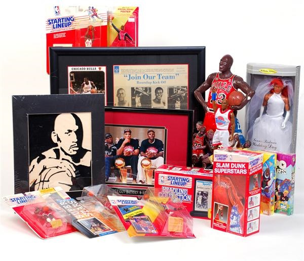 - Large Collection of Michael Jordan and Chicago Bulls Memorabilia (18)
