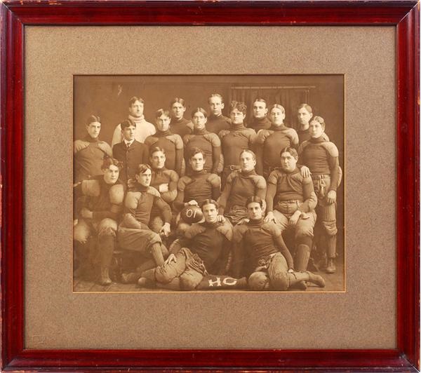 - 1901 Large Imperial Size Football Cabinet Photo (Possibly Holy Cross)