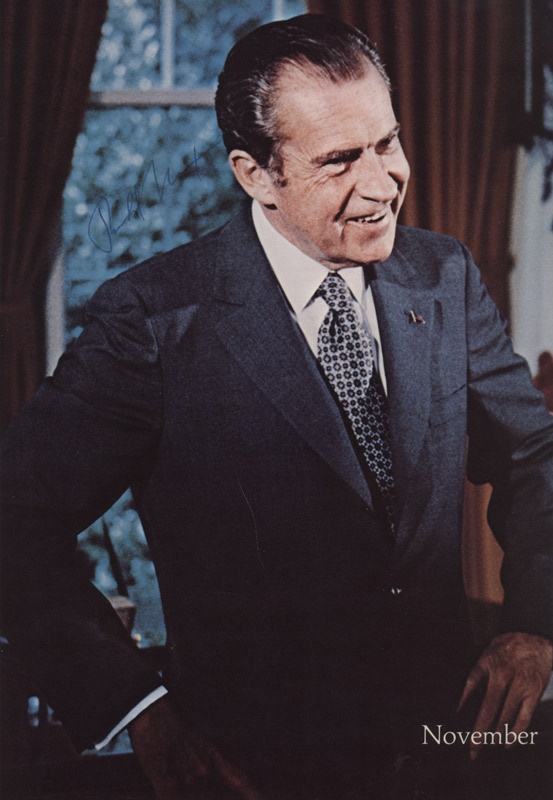 - President Richard Nixon Signed Autographed Photo