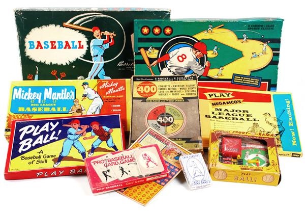 - Sports Board Game Collection with Mickey Mantle Big League Baseball (10)