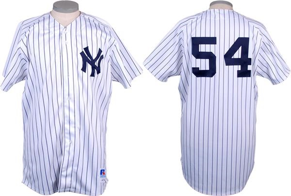 Baseball Equipment - 1993 Mark Hutton Game Used New York Yankees Jersey