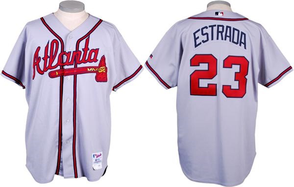 Baseball Equipment - 2003 Johnny Estrada Atlanta Braves Game Used Jersey