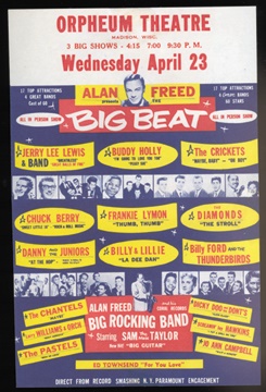- 1958 Alan Freed "The Big Beat" Handbill