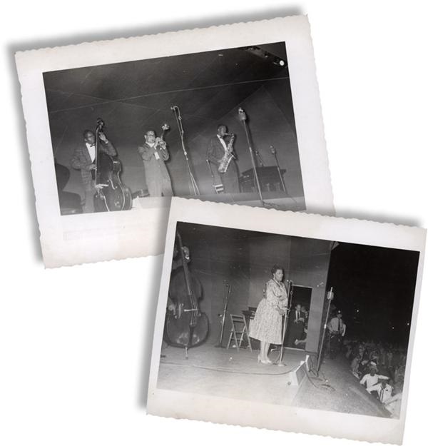 Charlie Parker, Dizzy Gelespie and Ella Fitzgerald Original Snapshots (2)