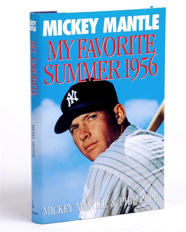 Baseball Autographs - Mickey Mantle Signed "My Favorite Summer" 1st Ed Hardcover Book