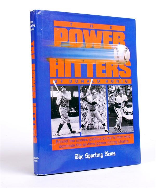 Baseball Autographs - The Power Hitters Signed Book with (13) Signatures Mantle, Williams, Mays & More