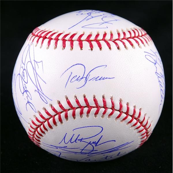Baseball Autographs - 2004 Boston Red Sox World Champions Team Signed Baseball