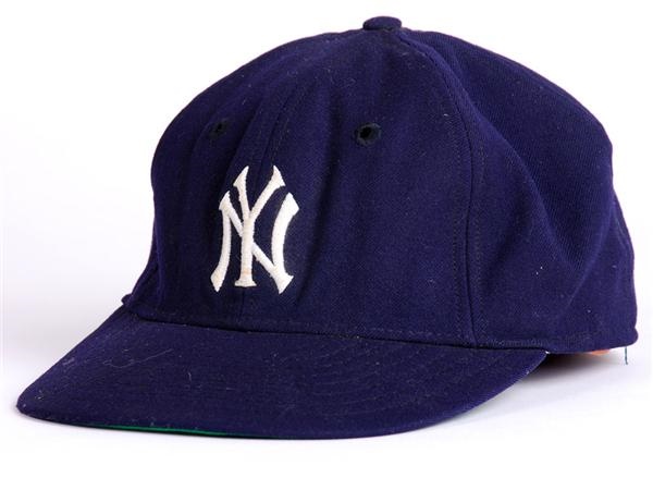 Baseball Equipment - Bob Cerv Signed 1960s NY Yankees Game Used Baseball Cap