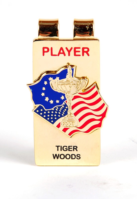 - 2001 Tiger Woods Ryder Cup Player Money Clip (1)