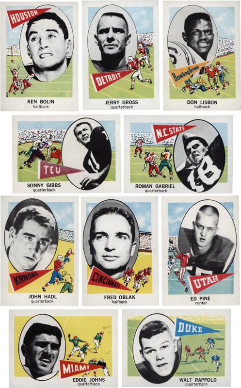 - 1961 Nu-Card Football Complete Set NM-MT