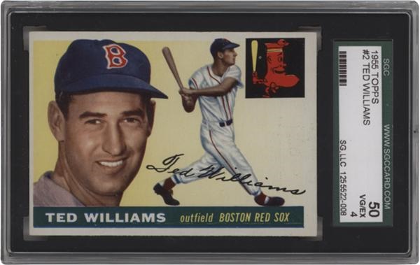 - 1955 Topps #2 Ted Williams SGC 50 VG/EX 4