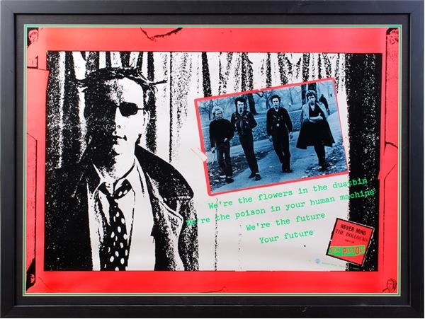 - Original Sex Pistols Promotional Poster For "Never Mind The Bollocks"