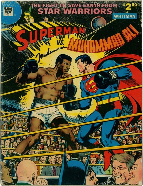 Muhammad Ali & Boxing - 1978 Superman vs. Muhammad Ali Comic Book Signed by Ali