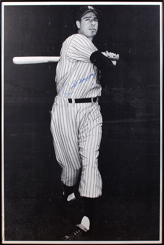 Baseball Autographs - Joe DiMaggio Signed Poster 24" x 36"