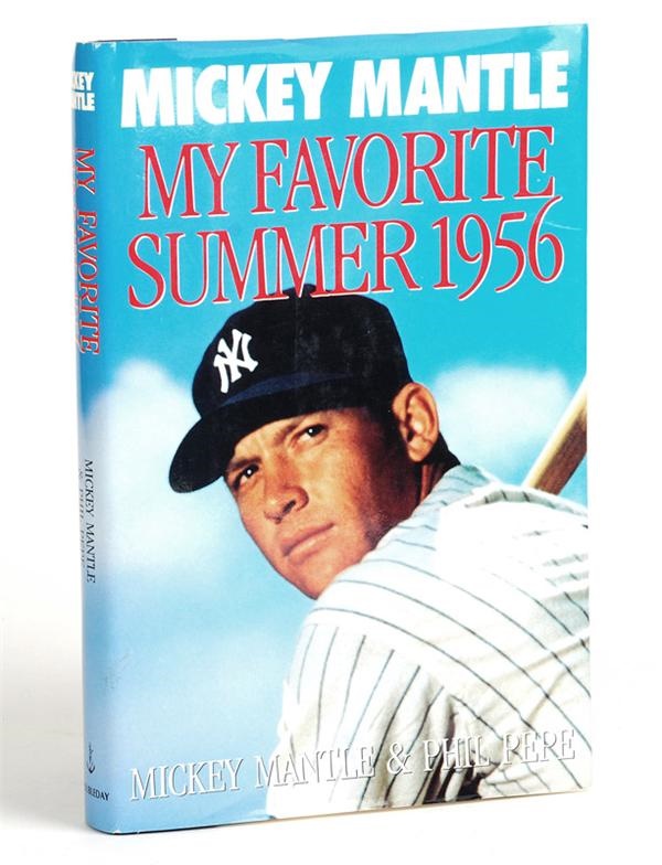Baseball Autographs - Mickey Mantle Signed "My Favorite Summer" 1st Ed Hardcover Book